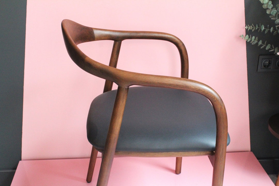Modern Dining Chairs, Solid Wood Legs, Wood Chair, Mid Century Dining