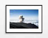 Table Eruption Summit volcano Semeru Indonesia Decorative art print