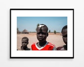 Photography Portrait young man South Sudan Decorative art print