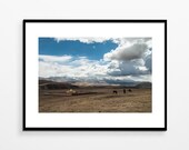 Travel photography Tibetan monastery Himalayas China Sichuan Decorative art print