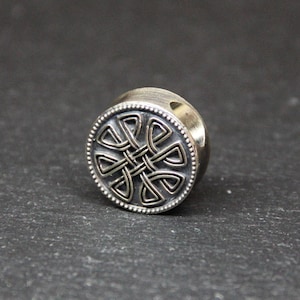 Celtic Cross Carved Bead – Round Brass Bead – Lanyard & Paracord Accessory