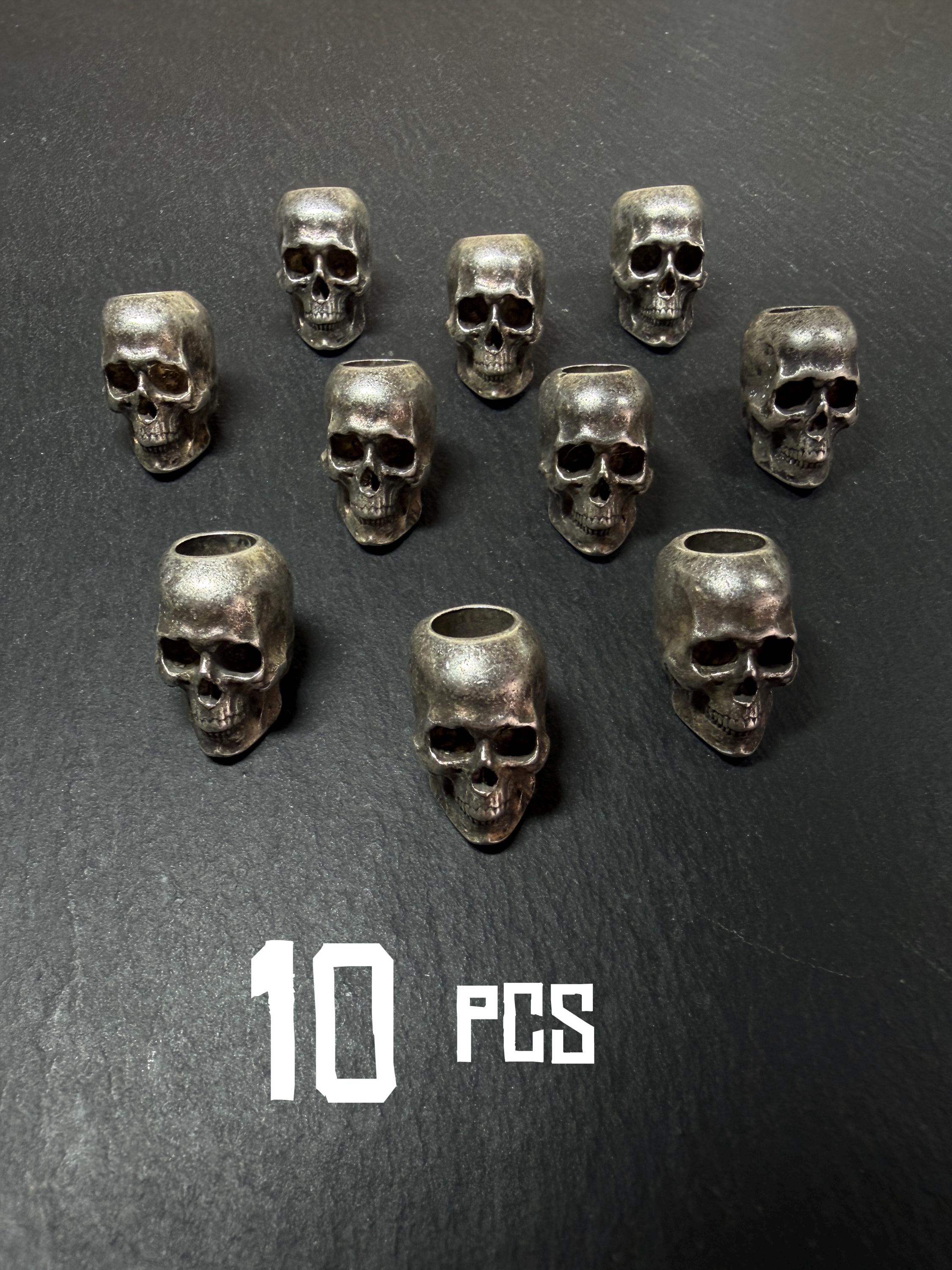 Sabertooth Bead Ryk Maverick スカル Skull Bead for Lanyard / Full Skull Keychain Paracord EDC / Bead