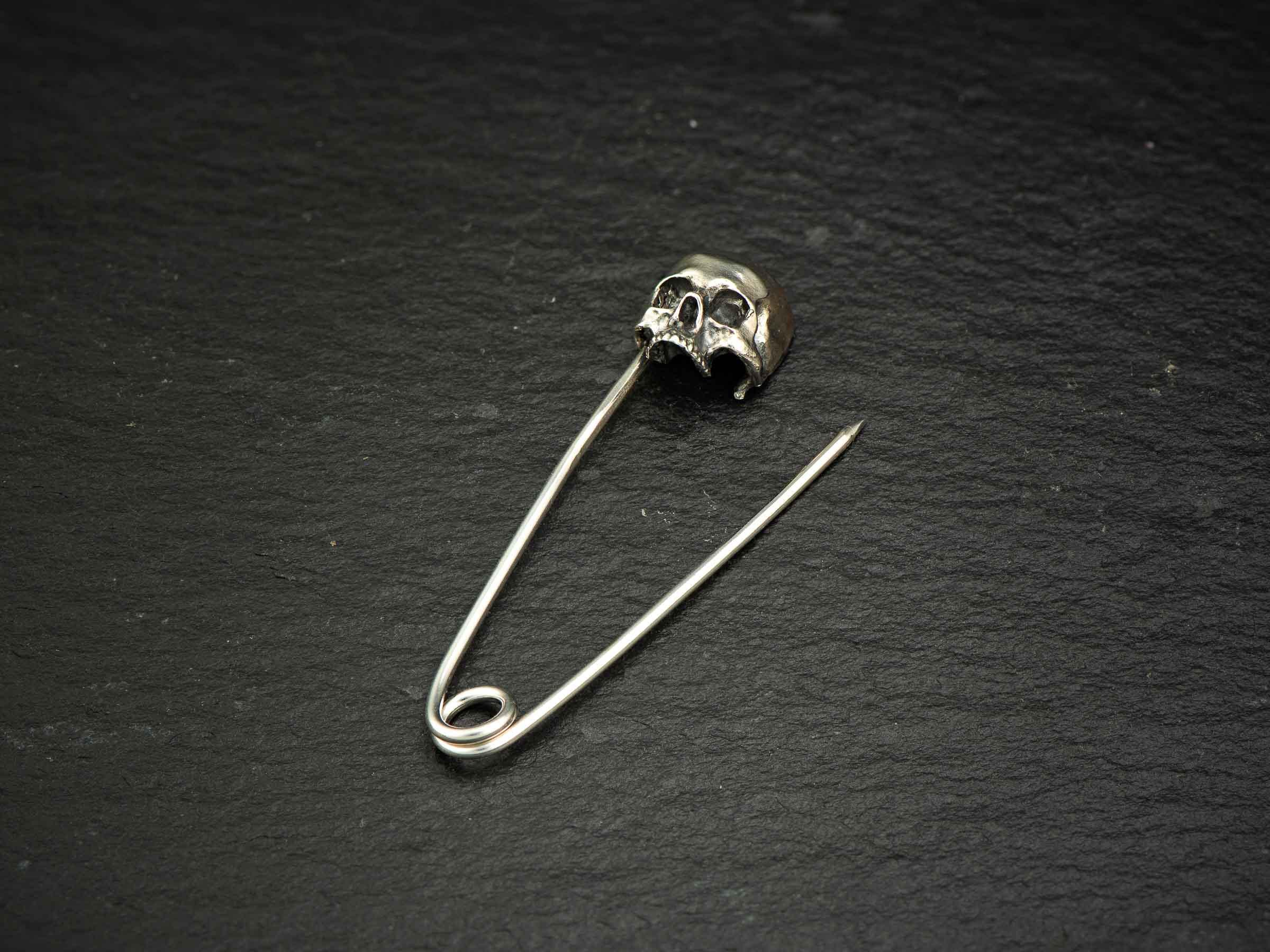 ONEFINITY Orecchini a forma di teschio in argento Sterling