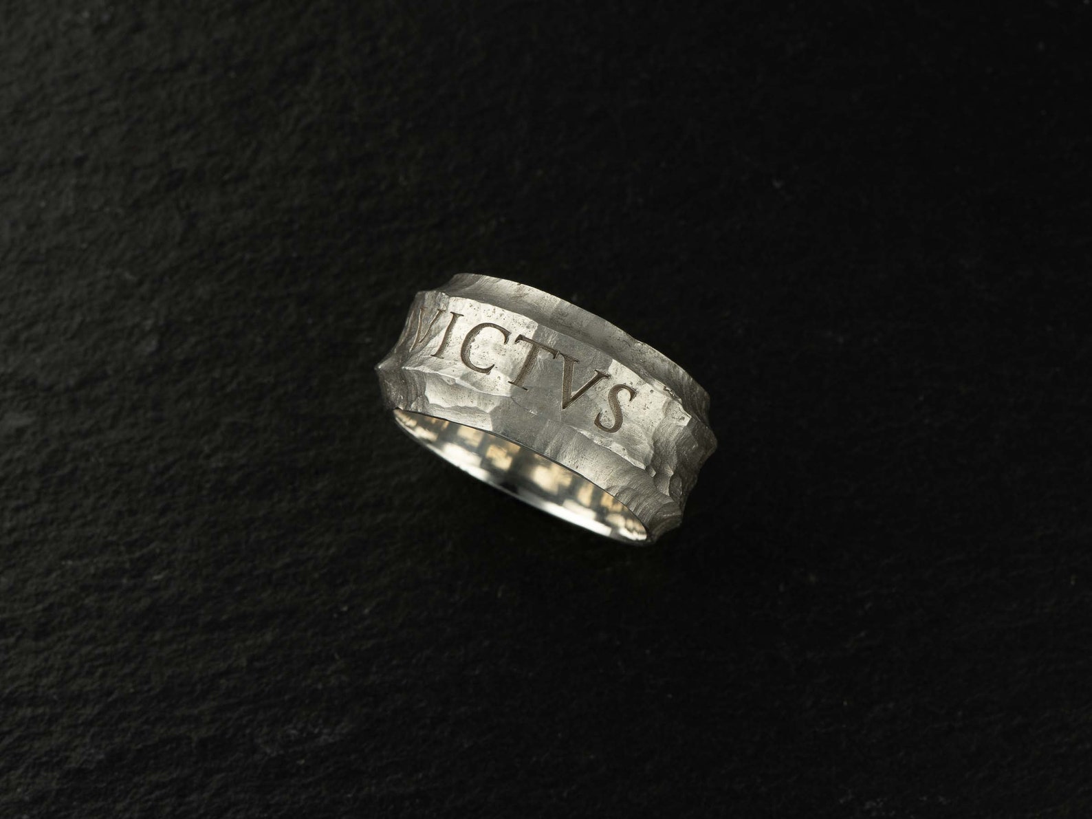 INVICTUS Sterling Silver Ring: Invincible Engraved Band - Etsy