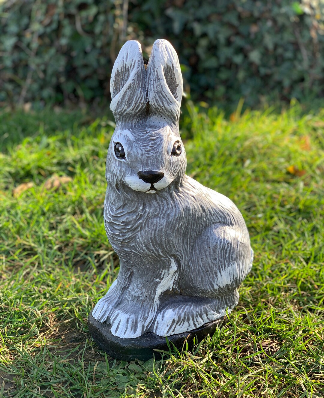Outdoor Rabbit Statue Concrete Bunny Sculpture Stone Hare for - Etsy