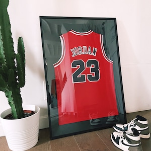 Michael Jordan Chicago Bulls-jersey ingelijst | Air Jordan-memorabilia | NBA-display voor verzamelaars