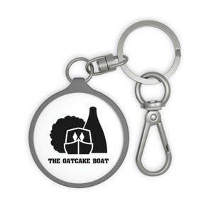 Oatcake Boat Keyring Tag