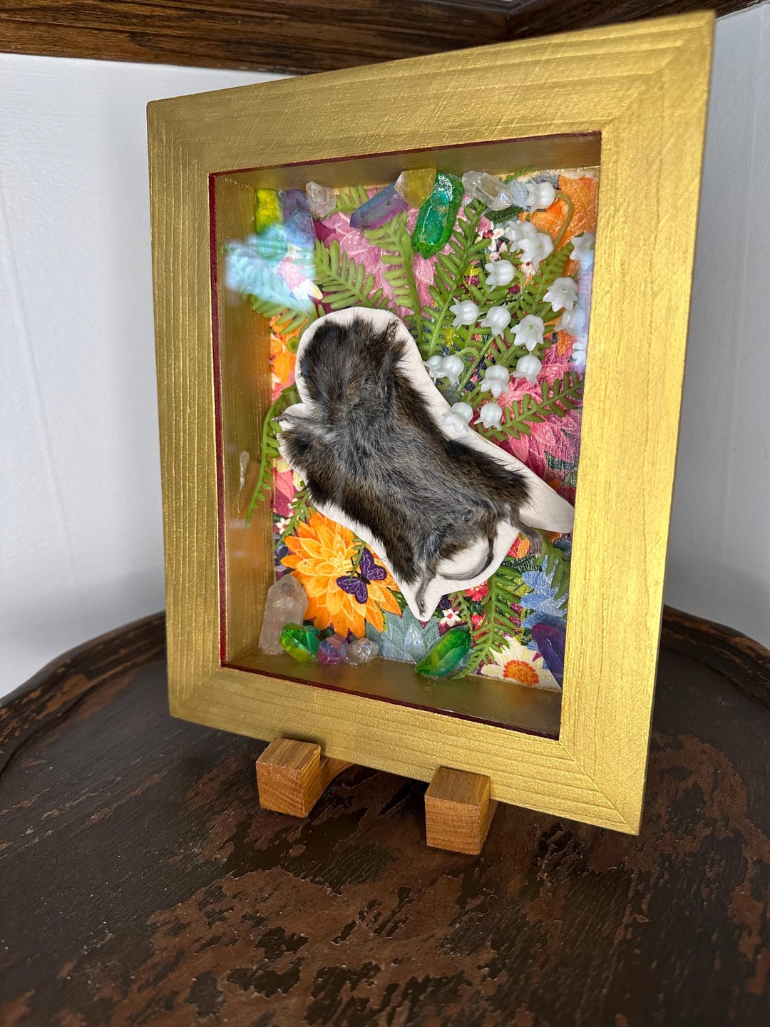 Rodent Rugs Rodent Skinned Rug Frame With Various Crystals - Etsy