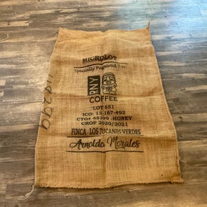 Honduras burlap coffee bag