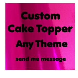 custom taarttoppers Elk thema, feest, decor, verjaardag