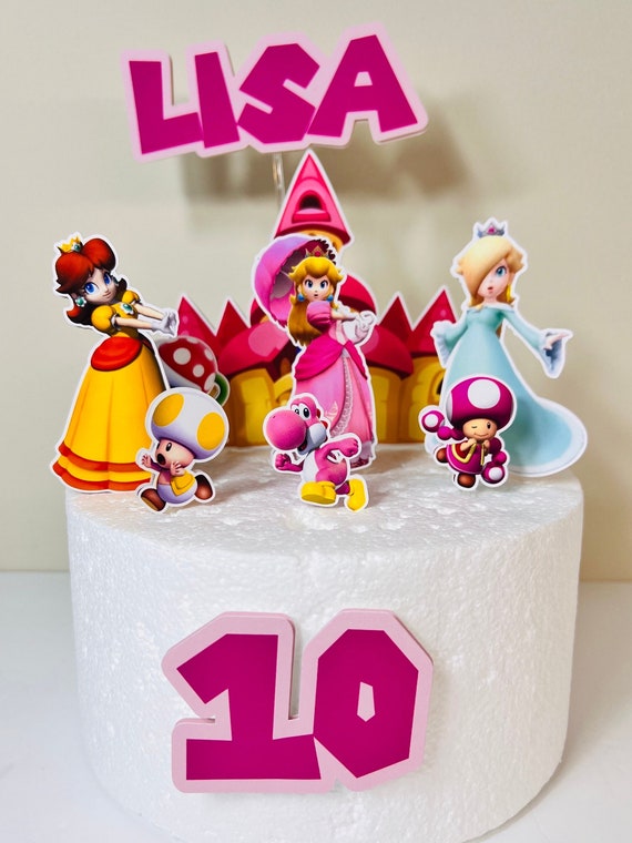 Princess Peach Cake Topper Princess Daisy Cake Topper Mario 