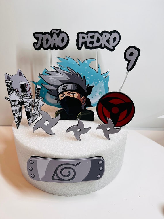 Cartoon Anime 7th Birthday Cake Topper-Ideal for a Cartoon Anime Themed  Party or a Boy or Girl's Birthday Party Decoration
