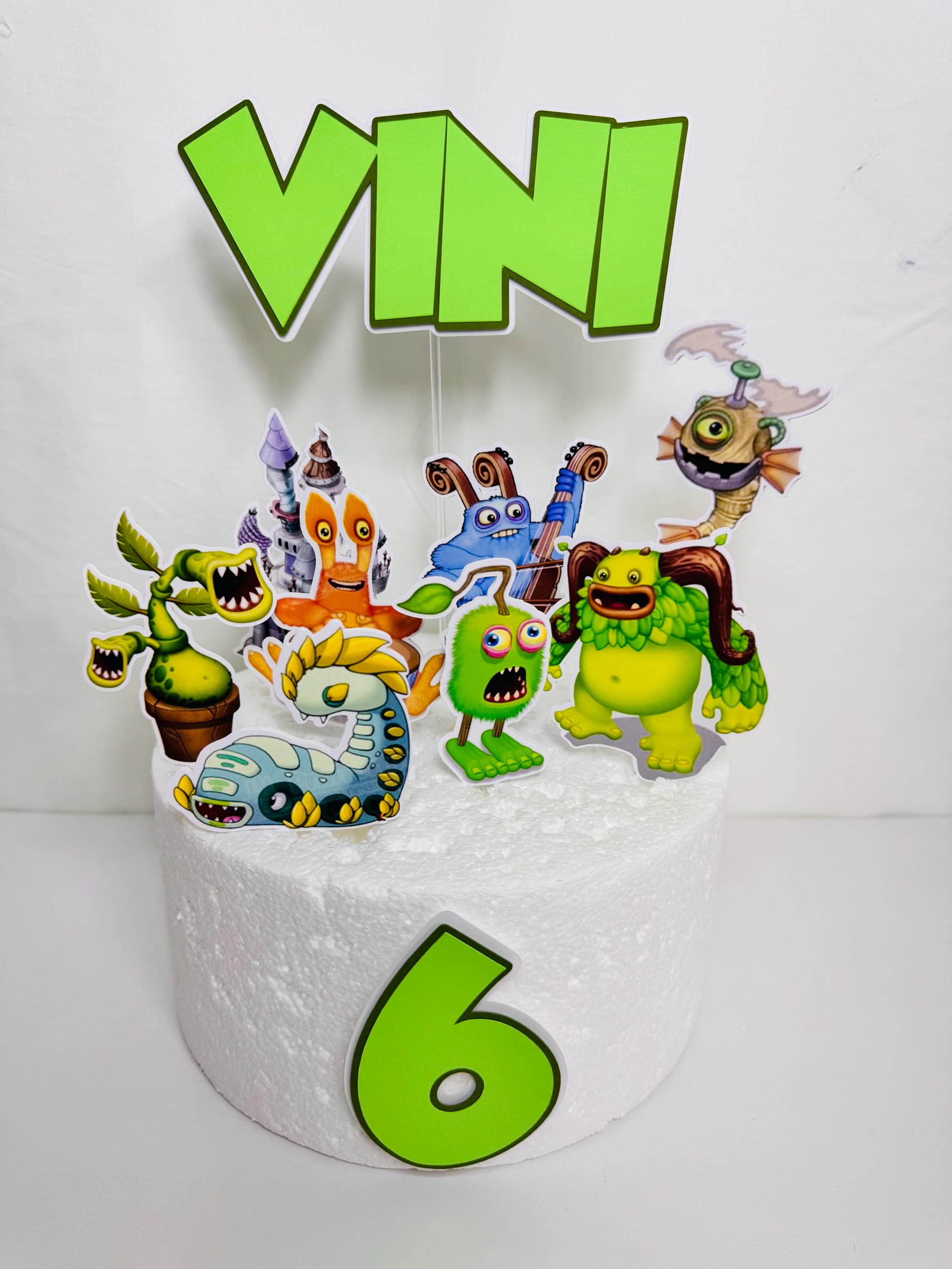 Inspired Singing Monster Cake Topper, Personalized Topper - Etsy Canada