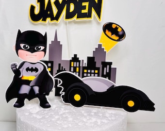 Adorno para tarta de superhéroe, fiesta de superhéroes, temática de superhéroes