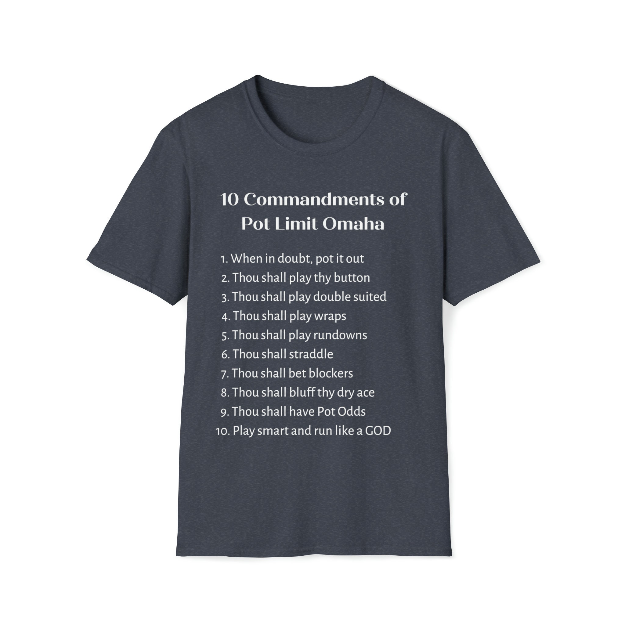 Pot Commandments 10 Commandments of Pot Limit Omaha - Etsy