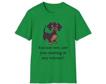 Unisex Softstyle T-Shirt staring at my wiener