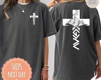 Comfort Colors® God Shirt - God Is Greater Than The Highs and Lows T-shirt - Christian Apparel For Men - Faith Tee - Religious Gifts For Her