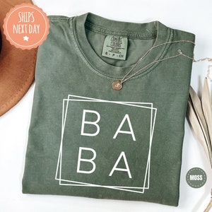 Custom Baba Shirt - Persian Father Tshirt - Dad Comfort Colors Tee - Personalized Fathers Day Gift - Best Baba Ever - Birthday Gift For Baba