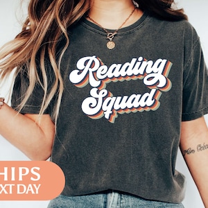 Reading Squad Shirt - Reading Team Tshirt - Book Club Tee - Reading Teacher Gift - Gift For Readers - Book Lover Gift Idea - 97002