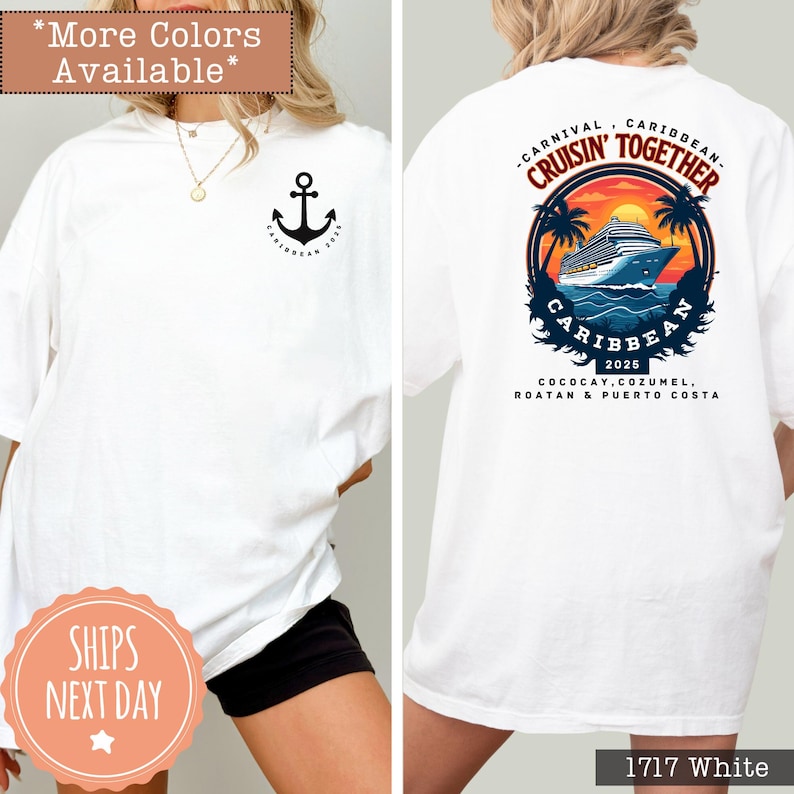 a woman wearing a white shirt with an anchor on it