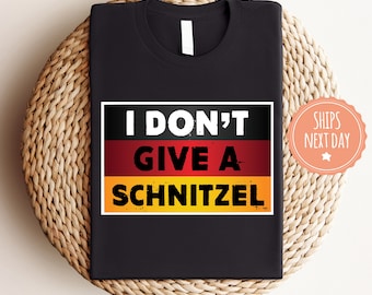 I Don't Give A Schnitzel Comfort Colors Shirt - Germany Tshirt - Funny German Tee - German Grandpa Gift - Deutschland T-shirt - Gift For Men
