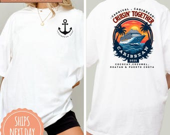 Customized Cruise T-shirt - Front and Back Custom Family Shirt - Family Matching Cruise Tee - Custom Group Cruise - Gift for Mom