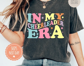 In My Cheerleader Era Comfort Colors Tshirt - Trendy Shirt For Cheer Camp  - Cheer Mom Tee - Cheerleader Gifts - Cheer Competition Gift