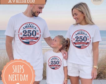 Comfort Colors® America 250th Anniversary Family T-shirt: 1776-2026 Patriotic Family Tee, Fourth of July Shirt, Kids Baby Matching Gift