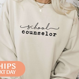 School Counselor Sweatshirt - School Psychologist Hoodie - Counseling Office Sweater - Guidance Counselor Gifts - Back To School Gift -96936