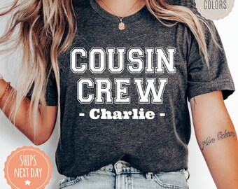 Custom Cousin Crew Comfort Colors Shirt - Family Reunion Tshirts - Cousin Matching Tee - Personalized Gift For Cousin - Cousin Birthday Gift