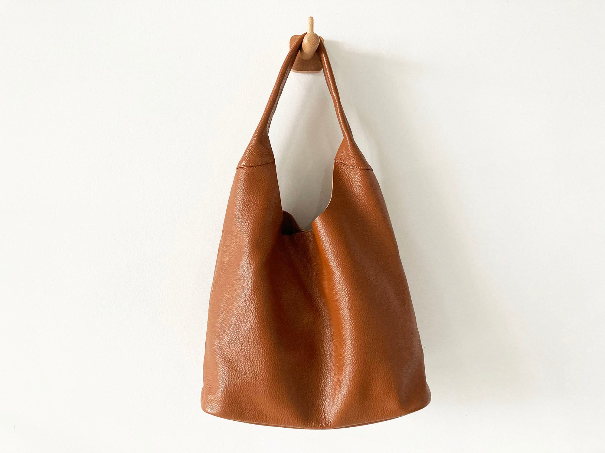 Liberté Bucket Bag - Honey - Bovine leather - Sézane