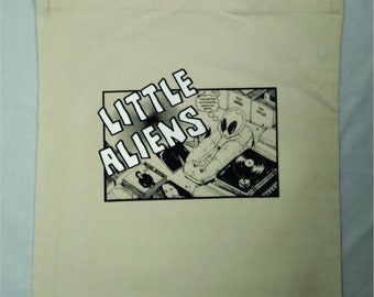 Little Aliens Glow-in-the-Dark comic tote