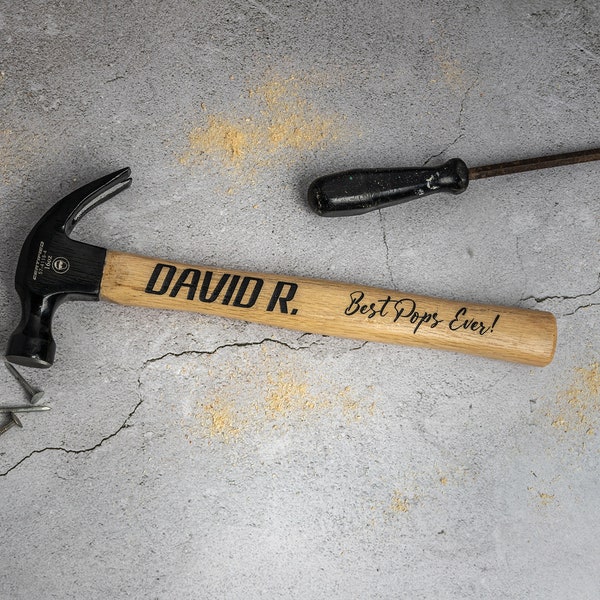 Custom Engraved Hammer | Father's Day Gift | Personalized Gift | Gift for Him | Gift for Dad | Handcrafted