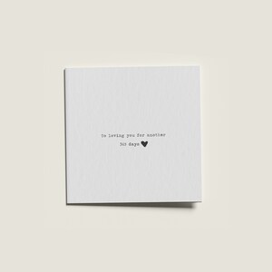 Afdrukbare Instant Download Blank Minimal DIY Square Card voor hem Haar vrouw Man Partner, Valentijnsdag kaart, verjaardagskaart, 365 dagen