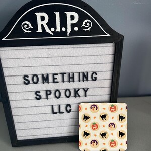 Coaster | Halloween | Spooky | Pumpkin Spice | Summerween | Coffee | Latte | Skeleton | Cookies