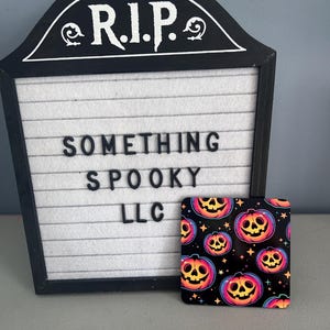 Coaster | Halloween | Spooky | Pumpkin Spice | Jackolatern | Coffee | Latte | Skeleton