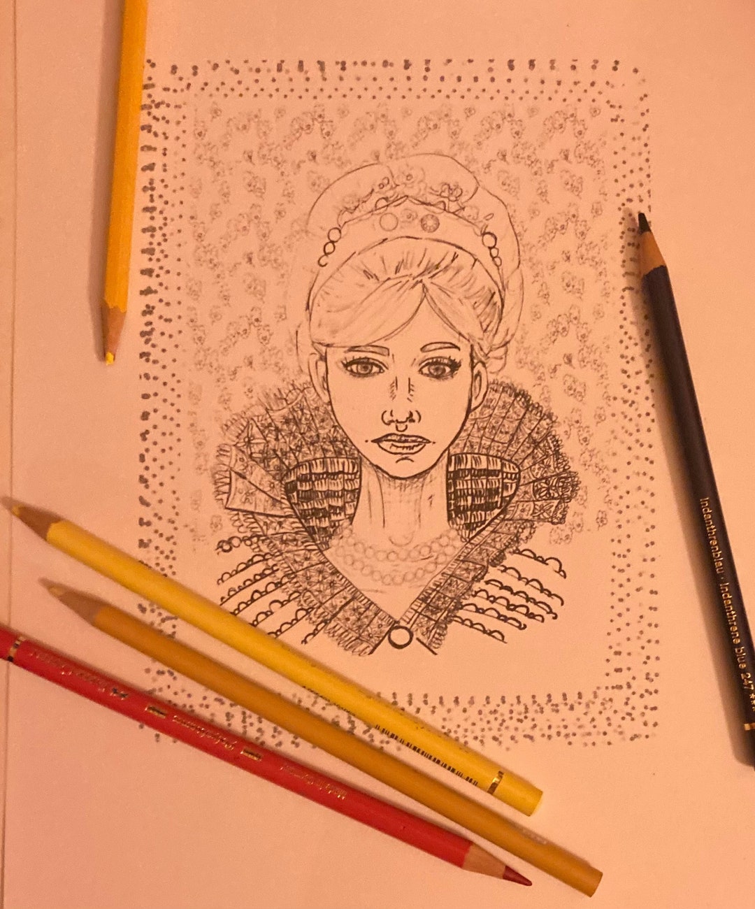 Queen Jane Coloring Page PDF Etsy