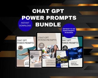 600 Chatgpt Prompts Bundle for Business, AI Digital Marketing Prompt ...