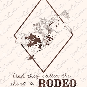Rodeo Design, Bullriding PNG, Rodeo Sublimation Design, Rodeo Shirt Design, Western Design