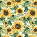 Sunflowers Seamless, Digital Paper Set, Journal Paper, Printable Spring ...