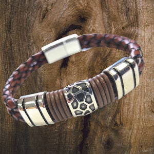 Handgefertigtes Herren Lederarmband