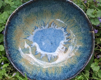 Large Stoneware Bowl - Handbuilt | Wabi Sabi | Ramen, Fruit | Rustic and Unique | Dinnerware Tableware | Handmade | *reserved for NSP