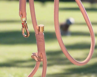Hebridean Rose Rope Dog Lead
