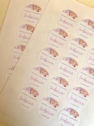 100 Etichette Rettangolari Personalizzate Per Bomboniere E Regali – Cartellini Kraft 7x4,5 Cm – Darling Souvenir