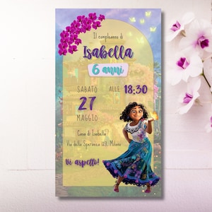 Invito digitale compleanno Encanto