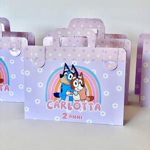 Valigetta personalizzata con disegni da colorare e pastelli o matite colorate regalo fine festa bambini compleanno battesimo - tema a scelta