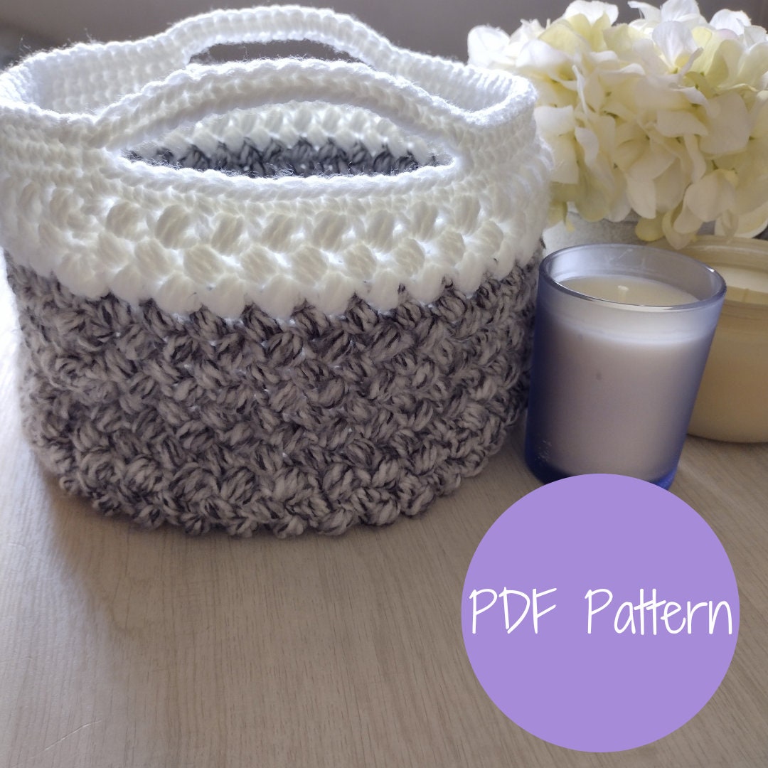 Crochet Storage Basket Pattern – 10 Inch Round Basket (PDF Pattern) - Etsy