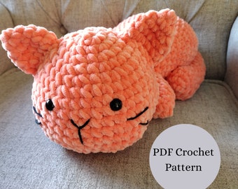 Crochet Colby Cat Amigurumi Pattern: Plush Kitty (PDF Pattern)