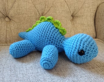 Dinosaur Amigurumi Crochet Pattern: Stuffed Dino Plush (PDF)