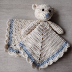 Crochet Bear Lovey PATTERN: Snuggler Blanket Buddy (PDF Pattern)